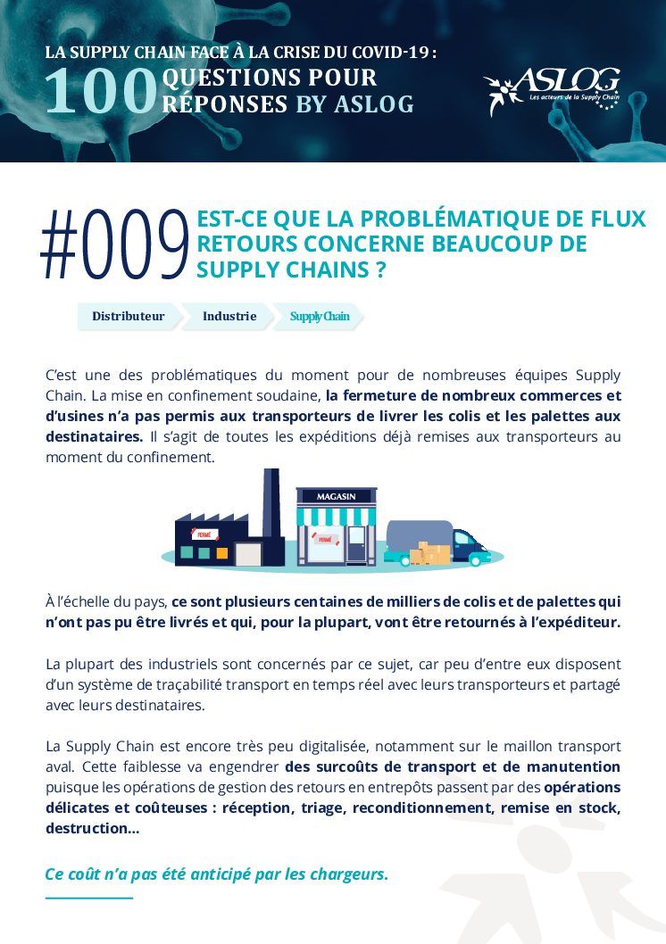 #009 EST-CE QUE LA PROBLÉMATIQUE DE FLUX RETOURS CONCERNE BEAUCOUP DE SUPPLY CHAINS ?