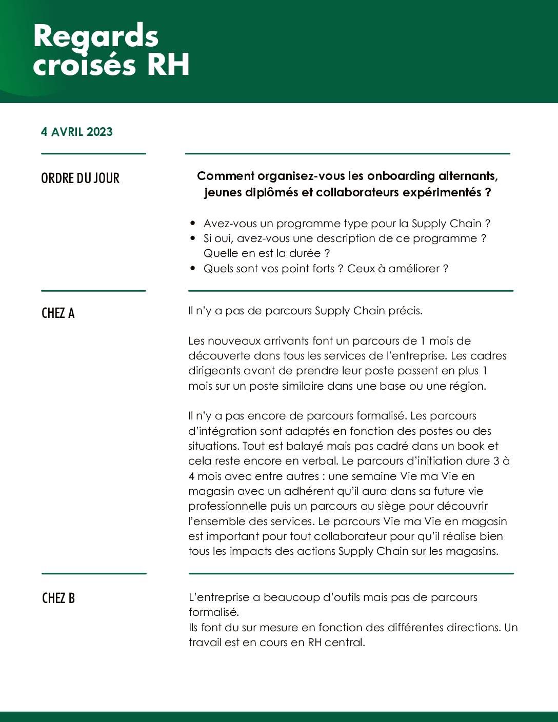 Regards croisés RH • Comment organisez-vous les onboarding alternants, jeunes diplômés et collaborateurs expérimentés ?