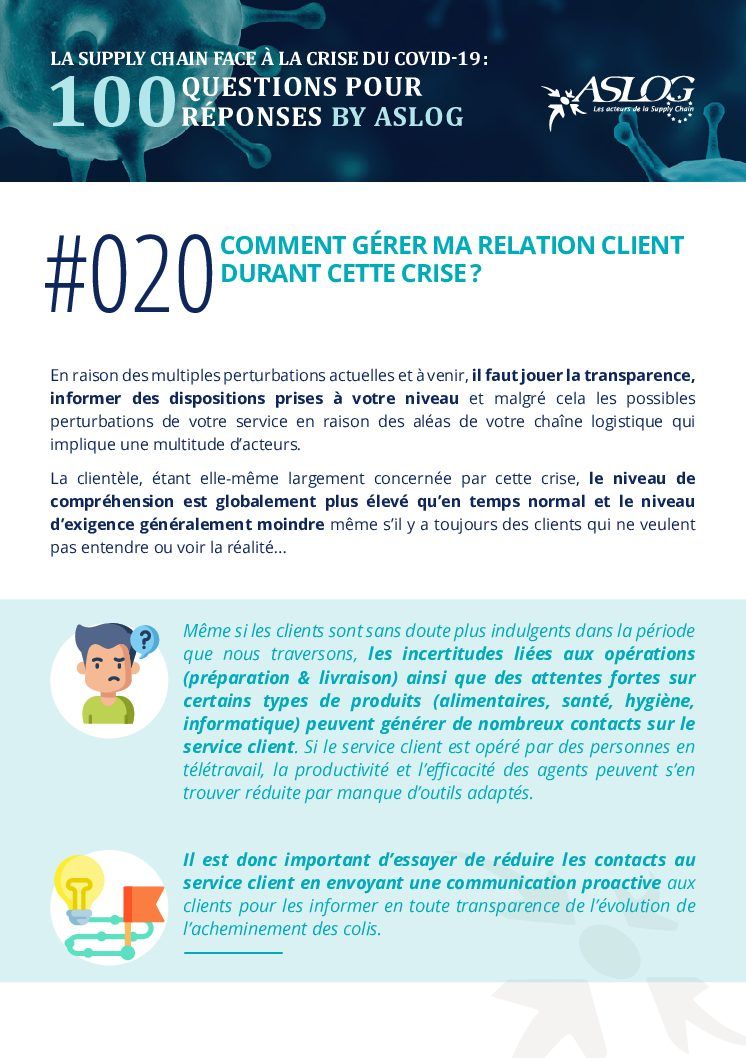 #020 COMMENT GÉRER MA RELATION CLIENT DURANT CETTE CRISE ?