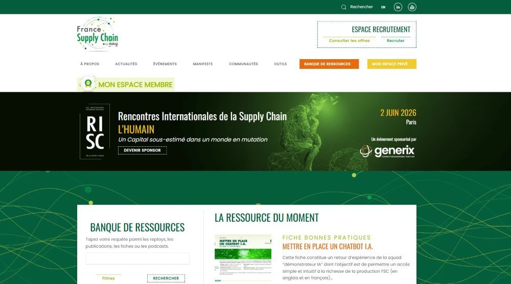 image du site de france supply chain
