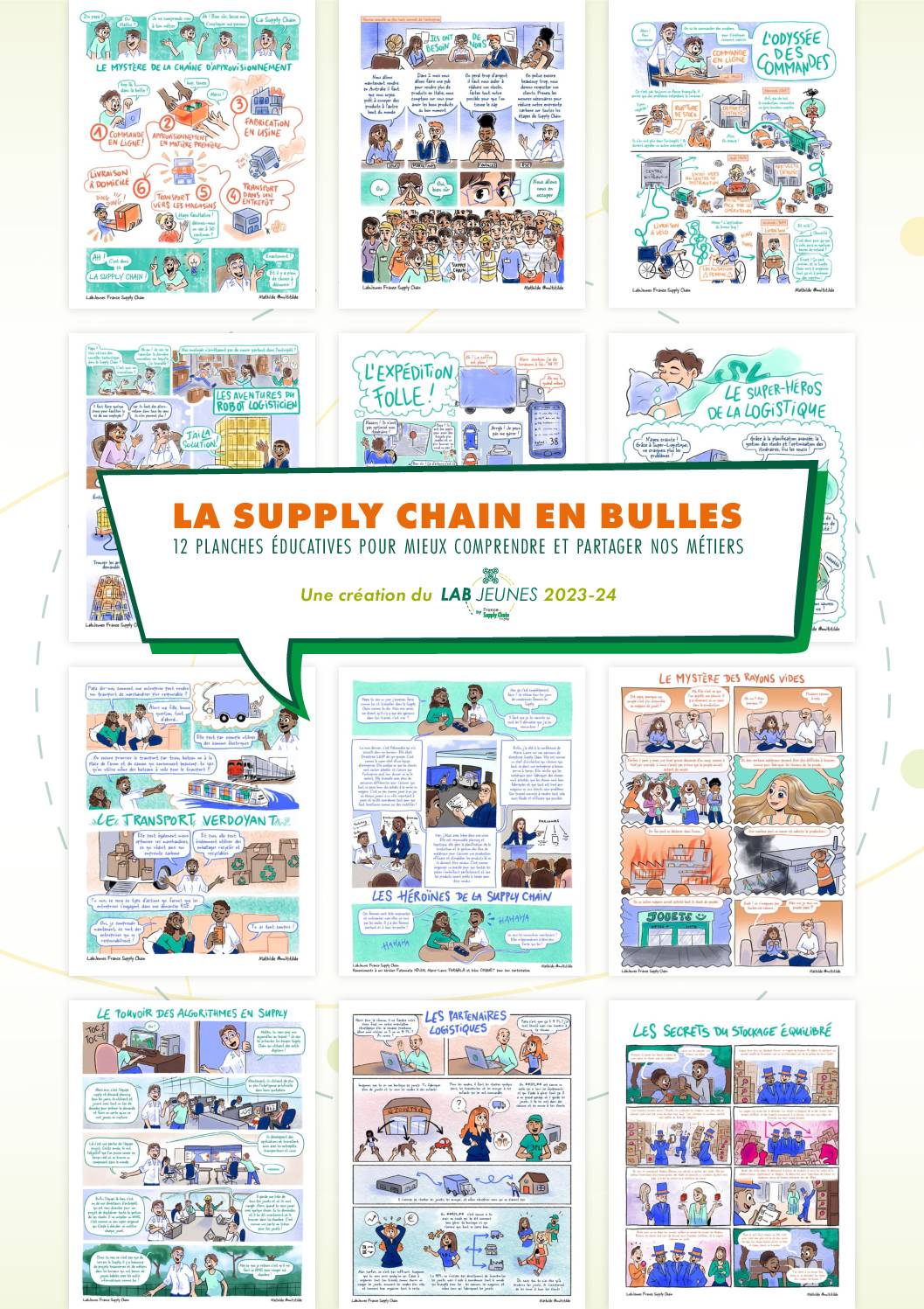 The Supply Chain in bubbles - 12 EDUCATIONAL BOARDS FOR A BETTER UNDERSTANDING AND SHARING OF OUR PROFESSIONS